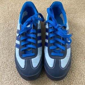 Blue Adidas dragon sneaker